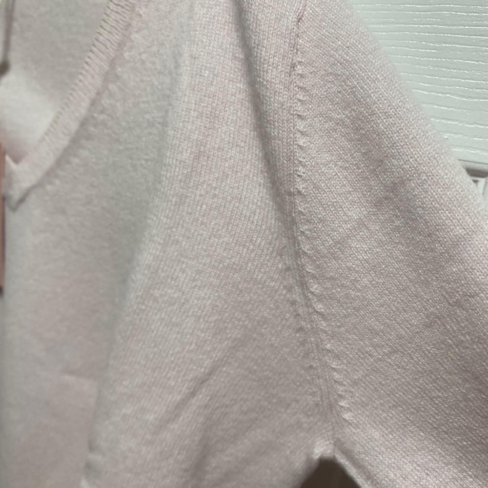 QUINCE women’s Mongolian Cashmere V- Neck Sweater in Minimal Pink M - Picture 10 of 13